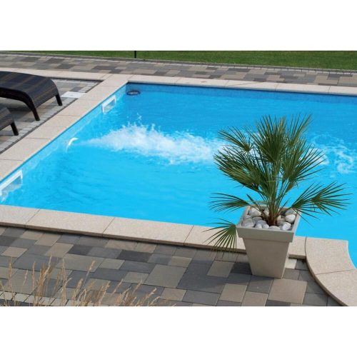 Granite kerbstone corner element Sand 50 x 50 / 33 * 3 cm