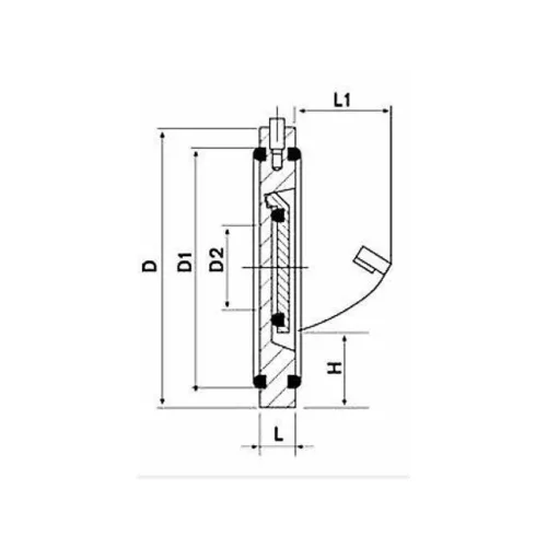 Butterfly valve, spring loaded PN 10 - 082908 | D 063