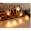 LED string light, indoor, warm white, battery-operated, cone, 10 LEDs, IP20