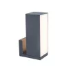 CUBA OUTDOOR LED WALL 1 LIGHT LUTEC CONNECTED DARK GREY  GREY