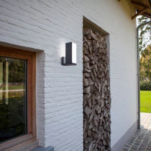 CUBA OUTDOOR LED WALL 1 LIGHT LUTEC CONNECTED DARK GREY  GREY