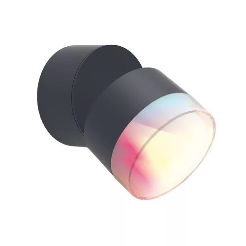 DROPSI OUTDOOR LED WALL 1 LIGHT LUTEC CONNECT DARK GREY