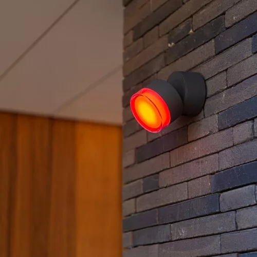 DROPSI OUTDOOR LED WALL 1 LIGHT LUTEC CONNECT DARK GREY