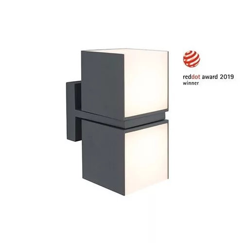 CUBA  OUTDOOR  LED  WALL  2 LIGHT DARK GREY