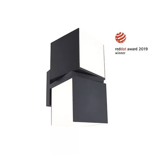 CUBA  OUTDOOR  LED  WALL  2 LIGHT DARK GREY