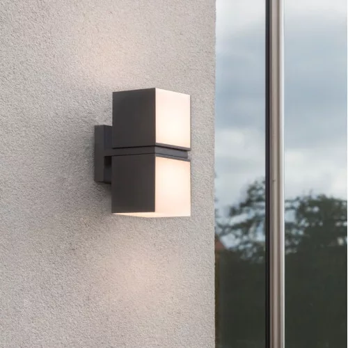 CUBA  OUTDOOR  LED  WALL  2 LIGHT BLACK