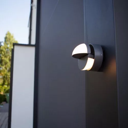 EKLIPS OUTDOOR  LED  WALL  2 LIGHT DARK GREY