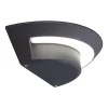 GHOST SMALL OVAL OUTDOOR   LED WALL 1 LIGHT DARK GREY