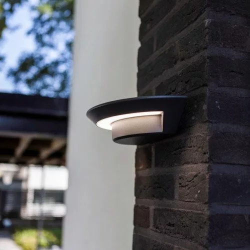 GHOST SMALL OVAL OUTDOOR   LED WALL 1 LIGHT DARK GREY