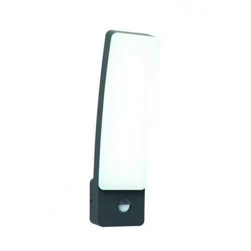 KIRA OUTDOOR LED PIR WALL 1 LIGHT DARK GREY