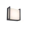 QUBO SQUARE OUTDOOR WALL 1 LIGHT DARK GREY
