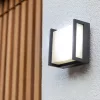 QUBO SQUARE OUTDOOR WALL 1 LIGHT DARK GREY