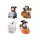  Halloween ceramic figurines, 4 types