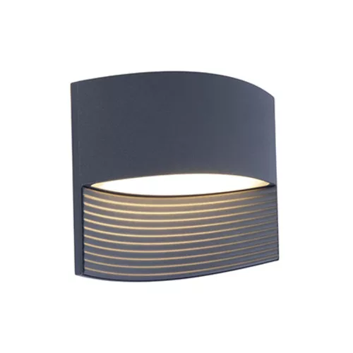 LOTUS OUTDOOR LED WALL DOWN 1 LIGHT DARK GREY