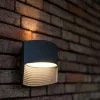 LOTUS OUTDOOR LED WALL DOWN 1 LIGHT DARK GREY