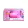 Pink electronic vacuum cleaner with light