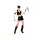  Sexy rocker girl women's costume in size L