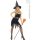 Witch lycra fabric women's costume in size L