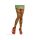  Red-green striped tights, 70 DEN women's costume in adult standard size