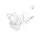  Spider web, 60 gr. with 4 spiders in white