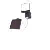 SUNSHINE SOLAR LED WALL 1 LIGHT PIR  DARK GREY  PLUS SOLAR PANEL