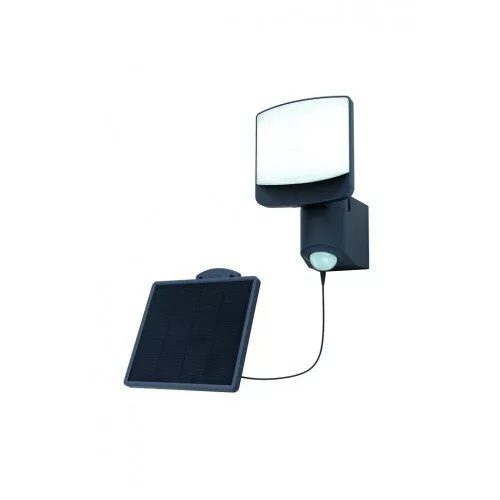 SUNSHINE SOLAR LED WALL 1 LIGHT PIR  DARK GREY  PLUS SOLAR PANEL