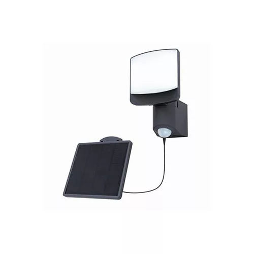 SUNSHINE SOLAR LED WALL 1 LIGHT PIR  DARK GREY  PLUS SOLAR PANEL