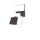 SUNSHINE SOLAR LED WALL 1 LIGHT PIR  DARK GREY  PLUS SOLAR PANEL