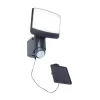 SUNSHINE SOLAR LED WALL 1 LIGHT PIR  DARK GREY  PLUS SOLAR PANEL