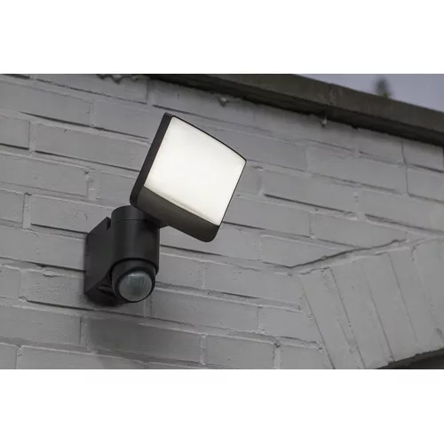 SUNSHINE SOLAR LED WALL 1 LIGHT PIR  DARK GREY  PLUS SOLAR PANEL