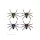  Spiders in 4 different colors 1 pc