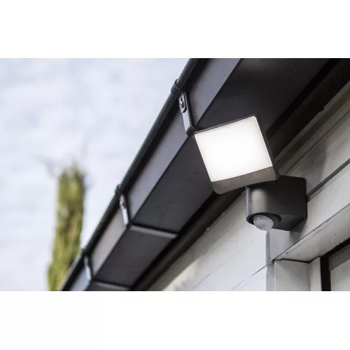 SUNSHINE OUTDOOR LED  WALL PIR  1 LIGHT DARK GREY