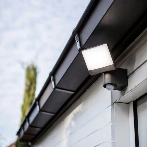 SUNSHINE OUTDOOR LED WALL PIR 1 LIGHT DARK GREY