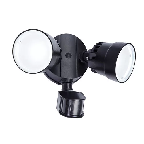 SHRIMP ?OUTDOOR  LED WALL  PIR 2 LIGHT BLACK