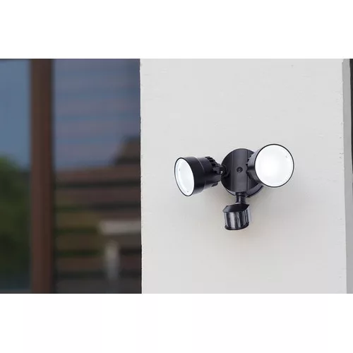 SHRIMP ?OUTDOOR  LED WALL  PIR 2 LIGHT BLACK