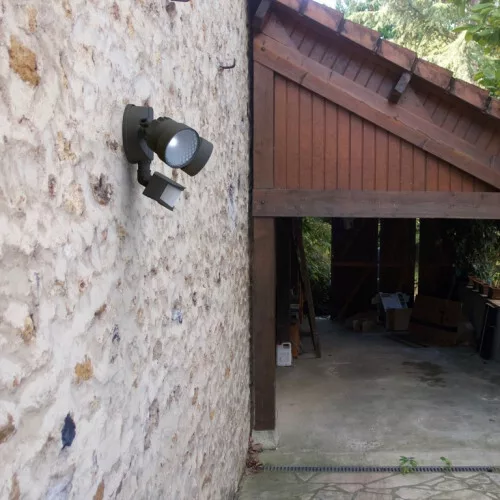 SHRIMP ?OUTDOOR  LED WALL  PIR 2 LIGHT BLACK