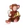  Little monkey with hands and feet unisex children's costume in size 90