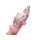  Satin gloves with marabou feathers in children's size - pink