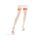  White thigh highs, with 4 different colored bows, 70 DEN, 1 pair