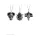  Devil's pendant costume accessory, latex, 3 types, 1 pc