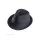  Gangster hat, black, striped material