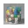  Colorful wooden dice, 16 mm, various colors, 1 pc.
