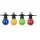 BLACK OUTDOOR STRING LIGHT COLOURFUL BULBS 10PCS/G45 IP65 8M