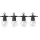 BLACK OUTDOOR STRING LIGHT WITH BULBS 6000K 20PCS/G45 IP65 13M