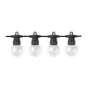 BLACK OUTDOOR STRING LIGHT WITH BULBS 6000K 20PCS/G45 IP65 13M