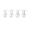WHITE OUTDOOR STRING LIGHT WITH BULBS 2700K 20PCS/G45 IP65 13M