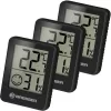 Bresser Temeo hygrometer 3-piece set, black