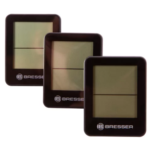 Bresser Temeo hygrometer 3-piece set, black