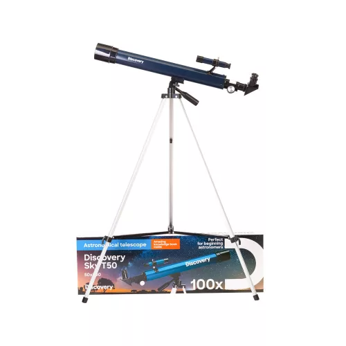 (HU) Levenhuk Discovery Sky T50 Telescope with Book