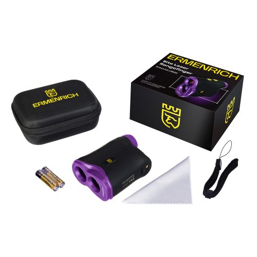 Ermenrich LR600 laser distance meter for construction, purple